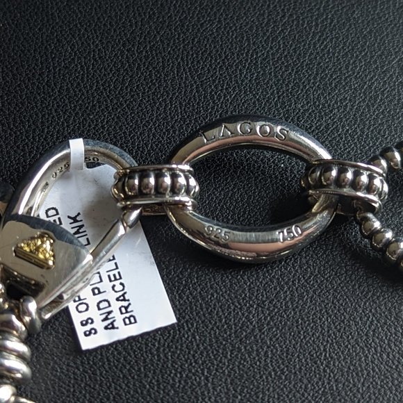 SOLD!! LAGOS Sterling Silver Link Bracelet - Picture 3 of 4